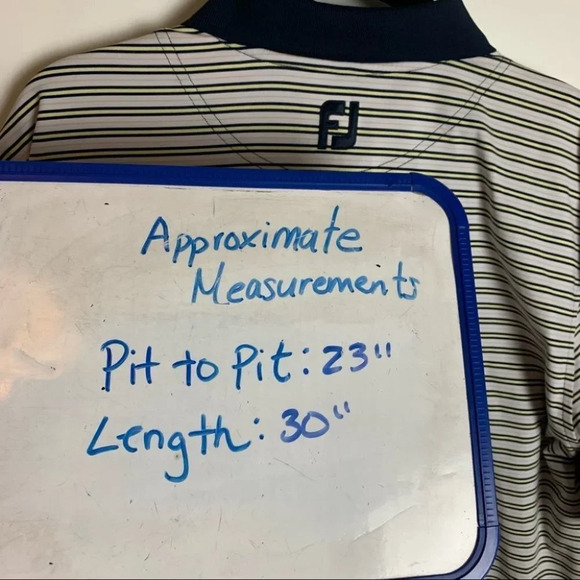 FootJoy Men’s Golf  Polo Striped Size Large - Picture 6 of 11